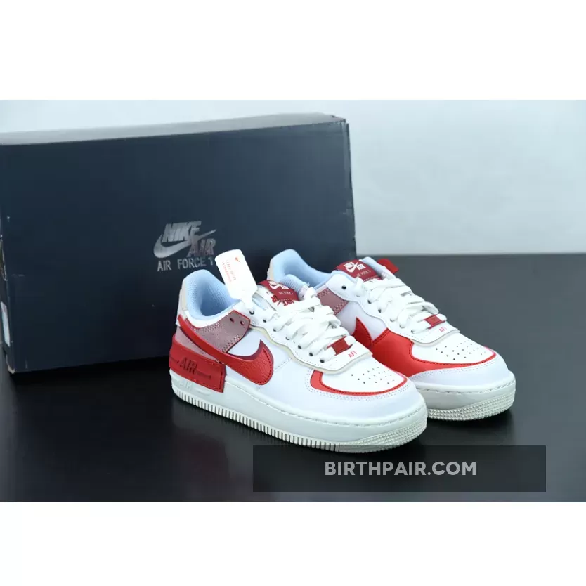 Nike Air Force 1 Shadow White/Gym Red/Aluminum/University Red / Nike Air Force 1 Shadow Red