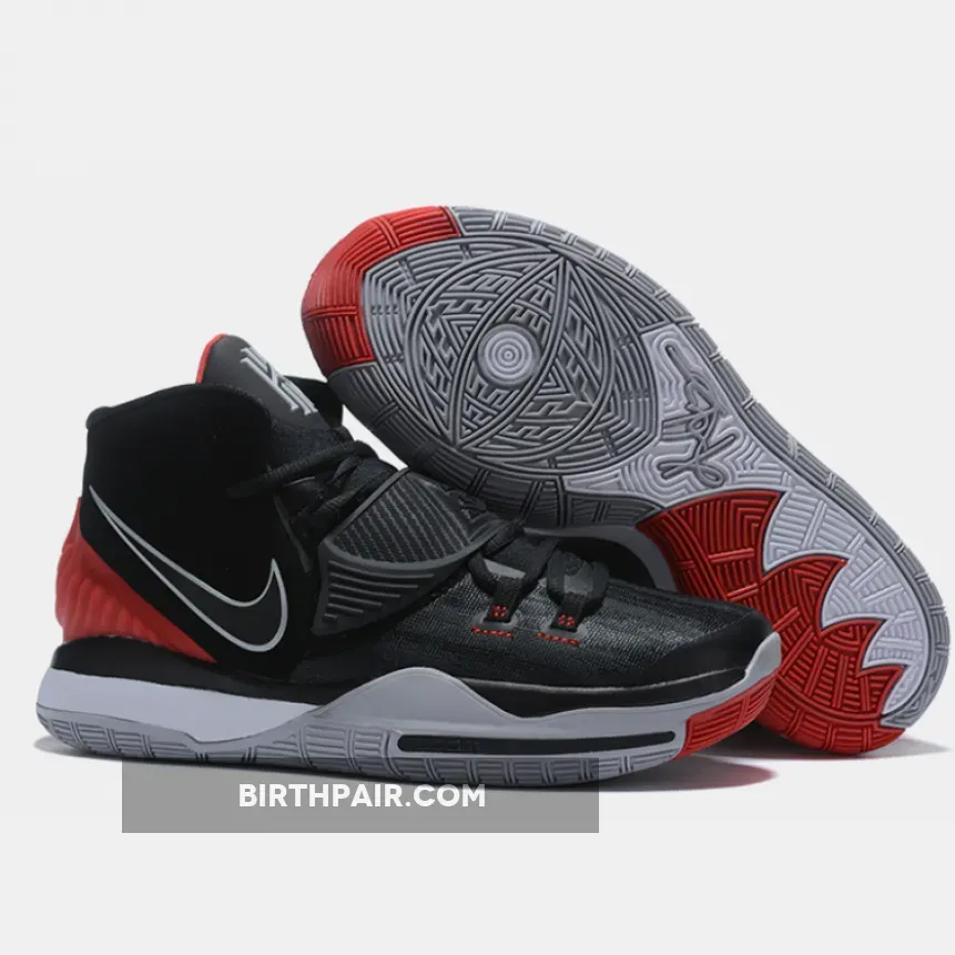 Red Kyrie 6 Nike Kyrie 6 'Bred' Black/University Red-White