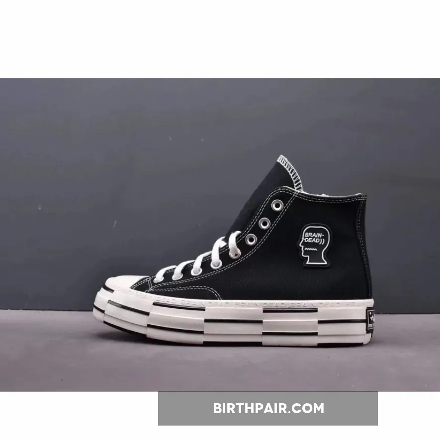 Brain Dead Converse Chuck 70 High Black 170549C / brain dead converse black