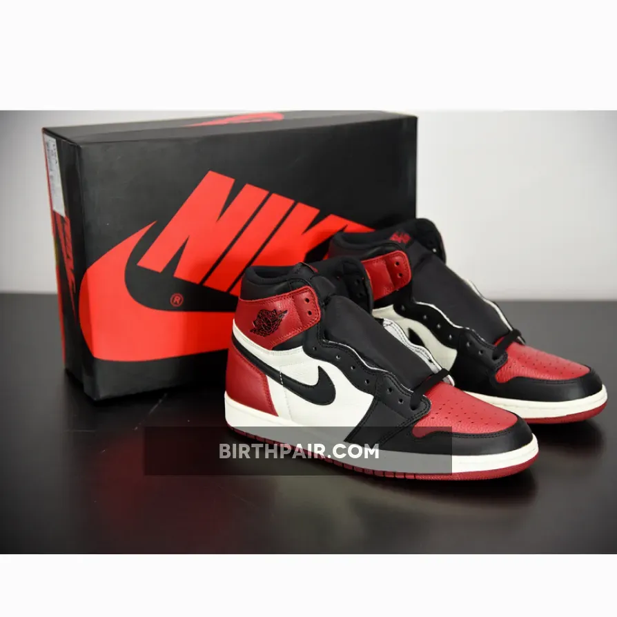 Air Jordan 1 Retro High Bred Toe Bred Toes 1s 555088-610