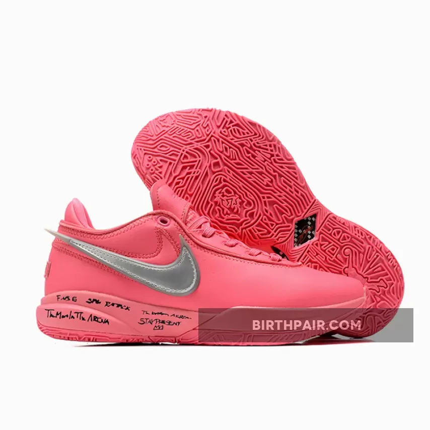 Nike LeBron 20 Pink Silver / Lebron New Shoes Pink