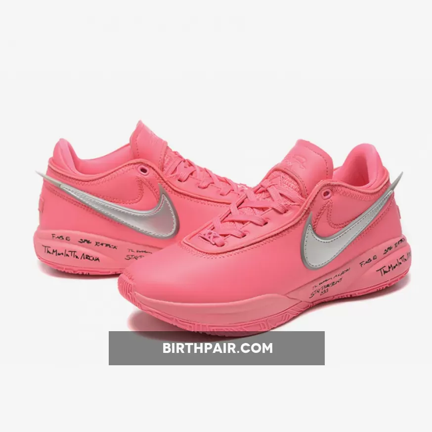 Nike LeBron 20 Pink Silver / Lebron New Shoes Pink