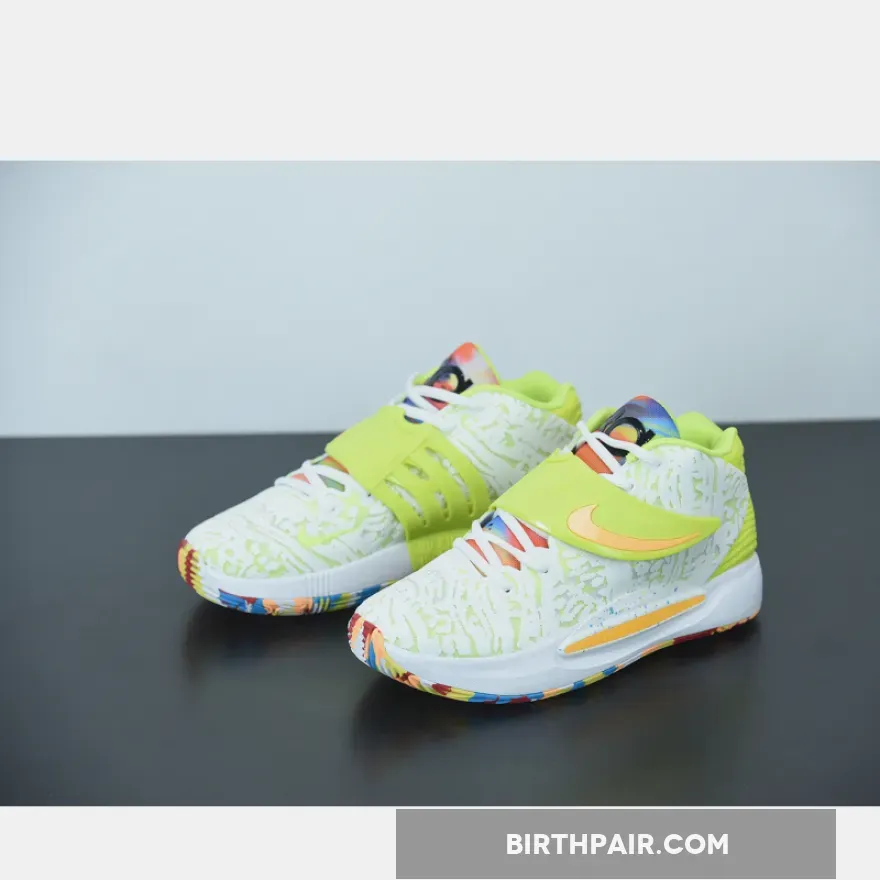 Nike KD 14 Cyber White/Lime Green CZ0170-101