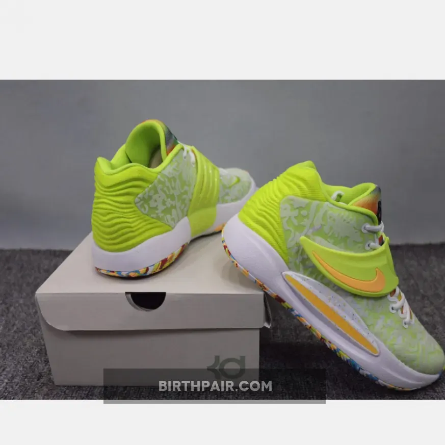 Nike KD 14 Cyber White/Lime Green CZ0170-101