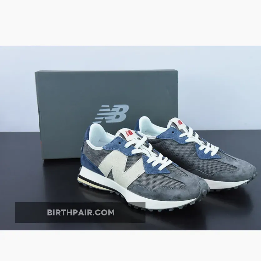 New Balance 327 Castlerock/NB Navy / Womens New Balance 327 Navy