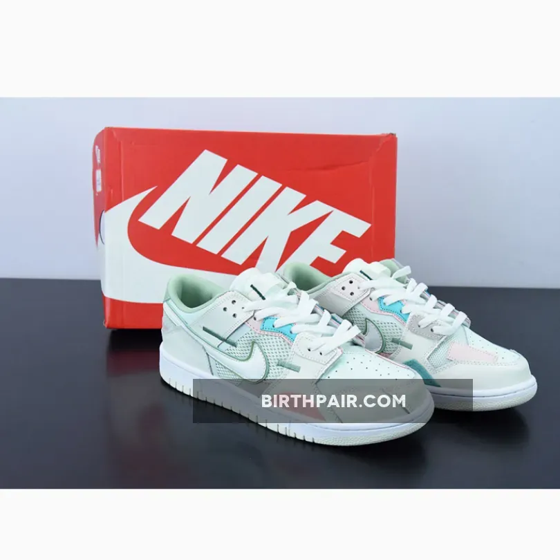 Nike Dunk Low Scrap Grey Haze/Phantom/Light Bone/Oil Green - gray green dunks