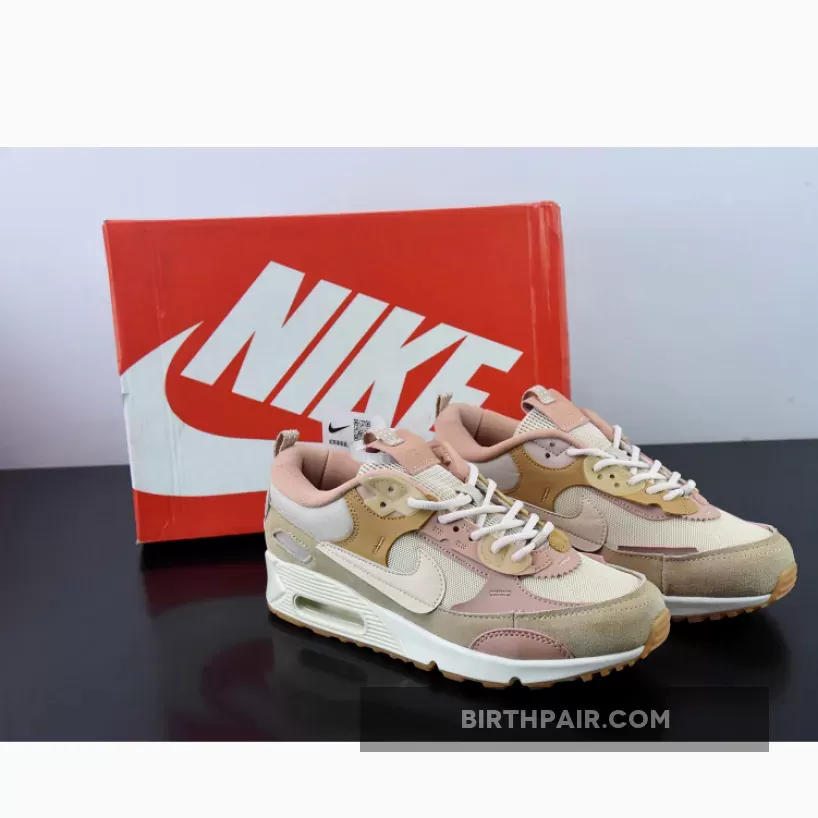Nike Air Max 90 Scrap Beige Pink Nike Air Max 90 Futura Sneakers In Sand Drift