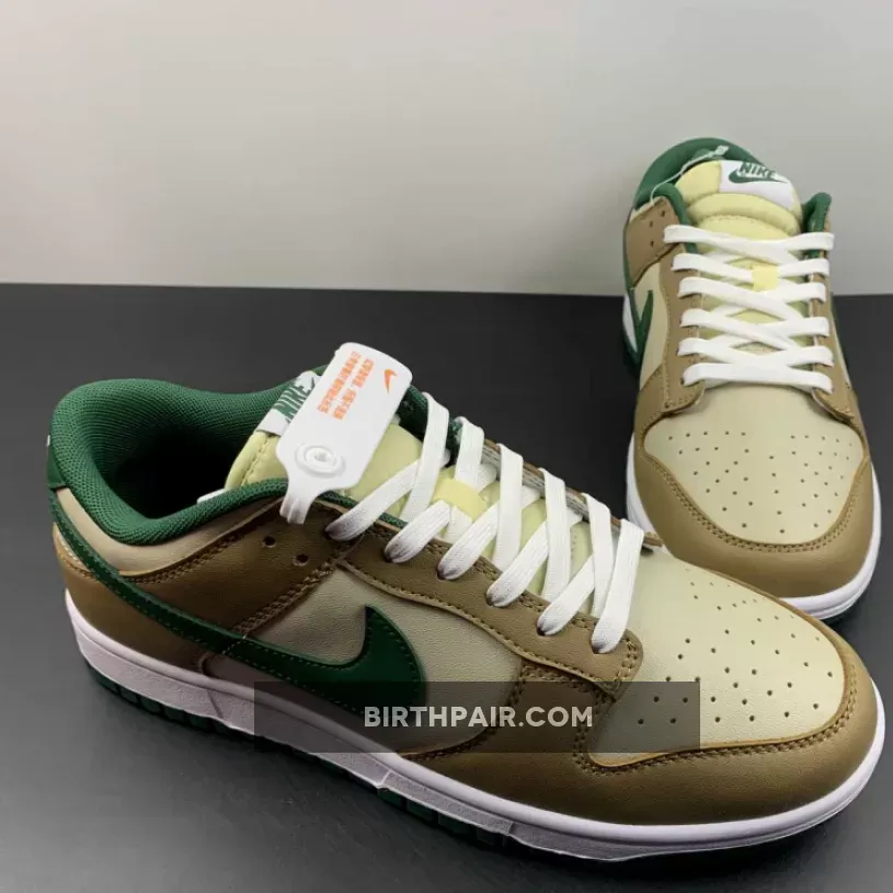 Green And Brown Dunks Low Nike Dunk Low 'Rattan Canyon Green'