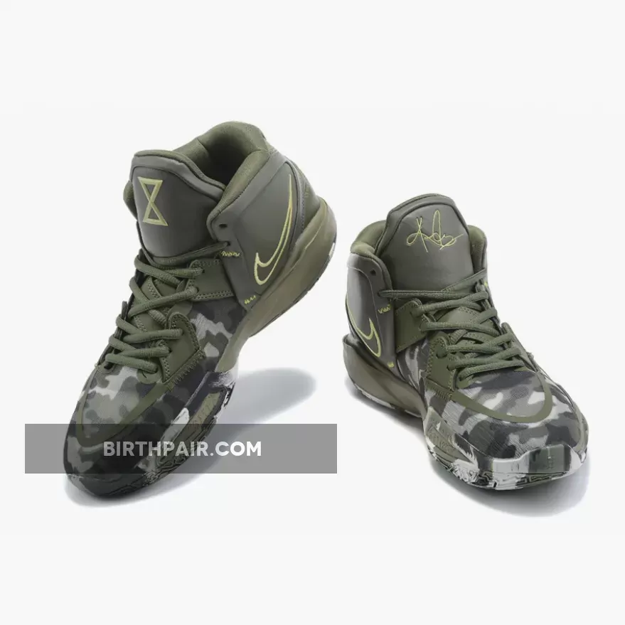 Kyrie Camo Shoes, Nike Kyrie 8 Camo Olive 1675865662