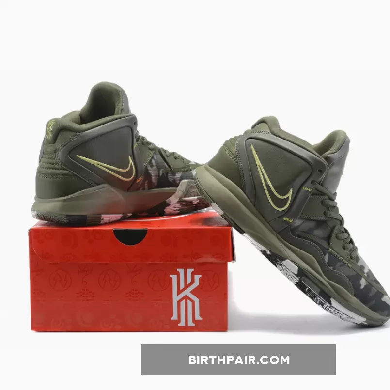 Kyrie Camo Shoes, Nike Kyrie 8 Camo Olive 1675865662