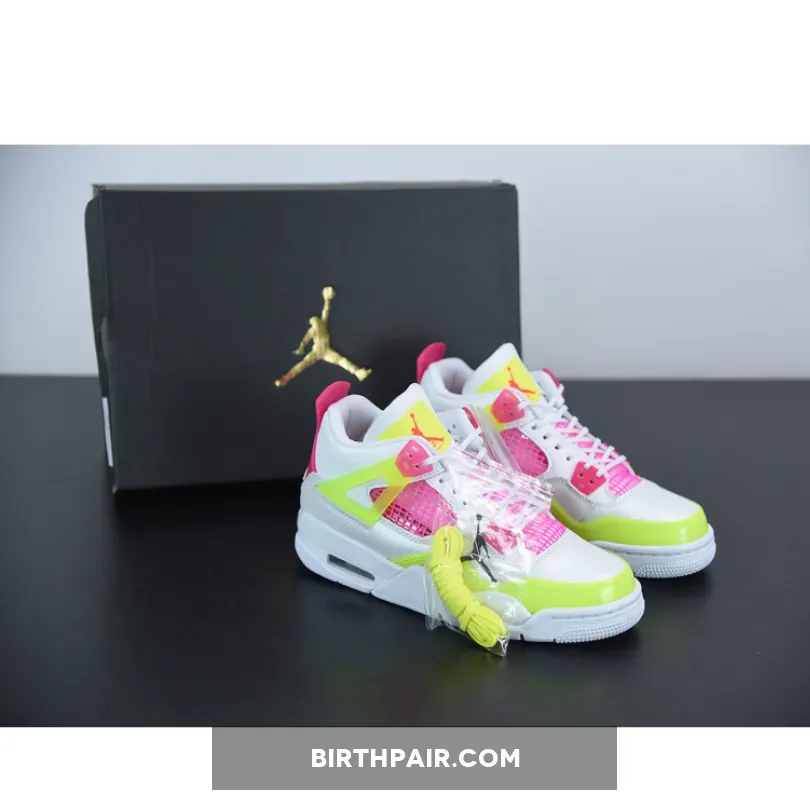 Pink And White 4s Air Jordan 4 GS 'Lemon Venom' CV7808-100