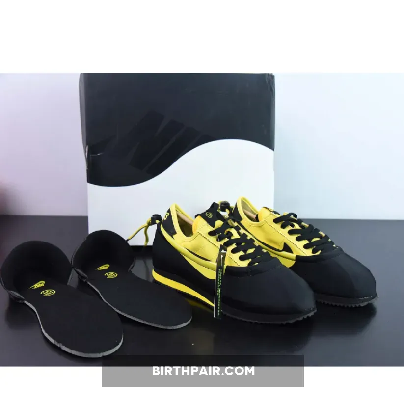 Cortez Nike Clot - CLOT x Nike Cortez 'Bruce Lee' Black/Varsity Maize DZ3239-001