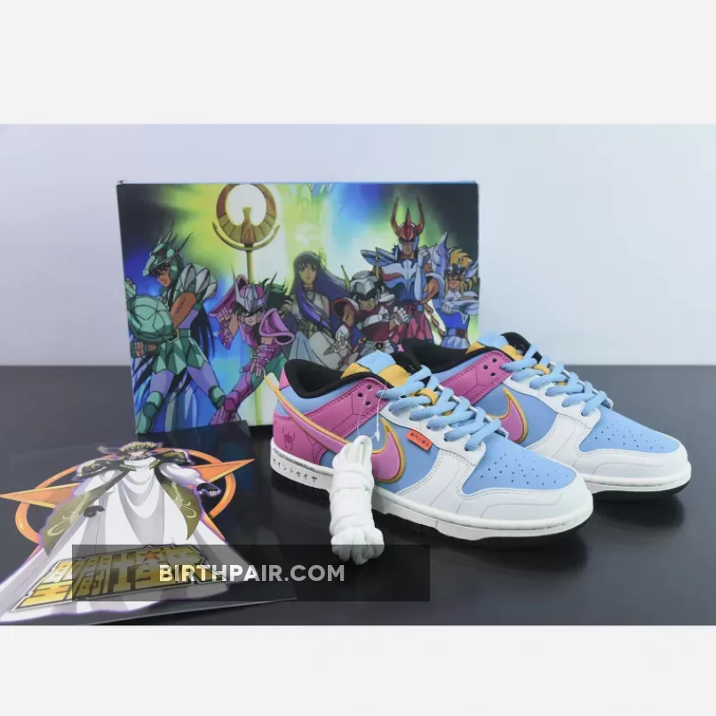 Saint Seiya x Nike Dunk Low Custom Purple Blue White FS-1773787277