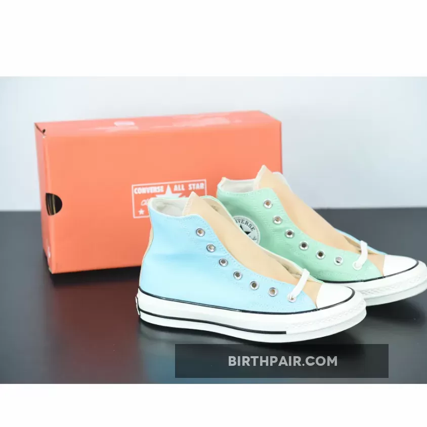 Converse Tri-Panel Chuck 70 High Top Enamel Mint/Cyan Tint #cyan converse