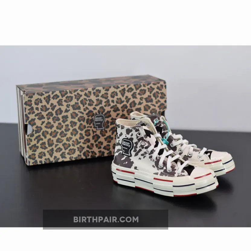 Brain Dead x Converse Chuck 70 High Egret Brown / Cow Converse