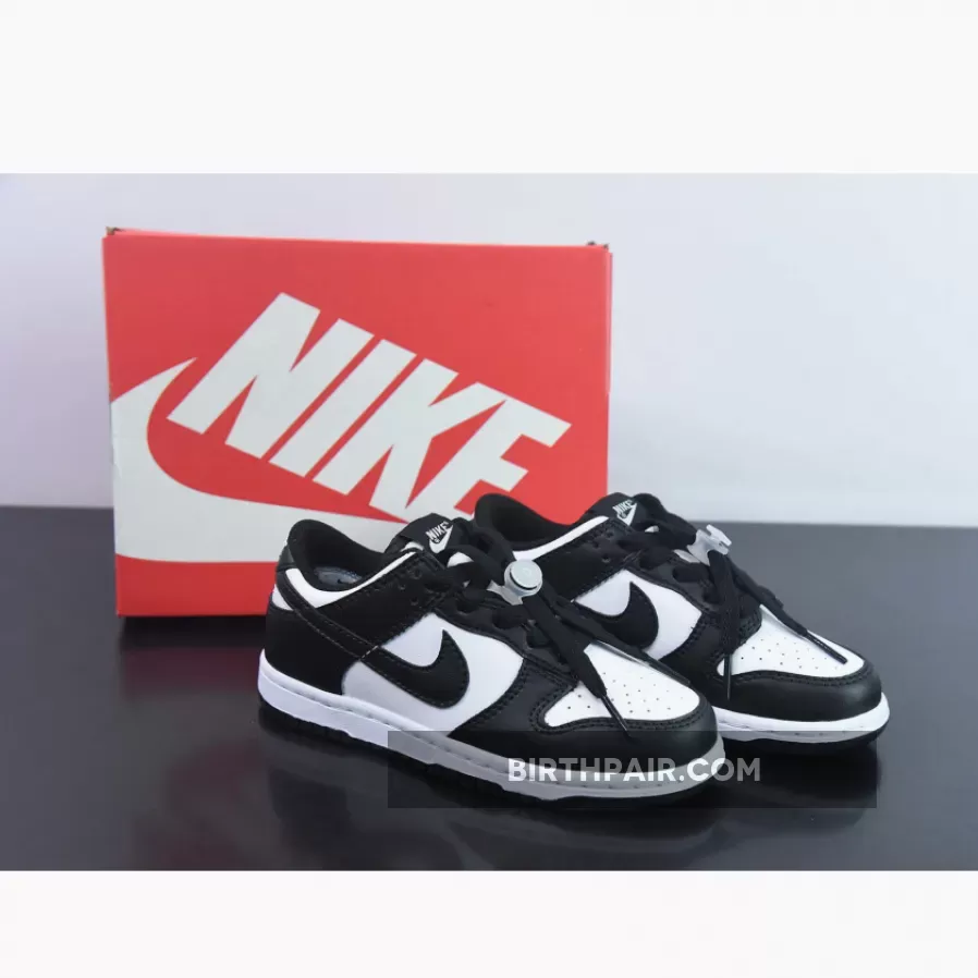 Preschool Dunk Lows Nike Dunk Low PS 'Black White'
