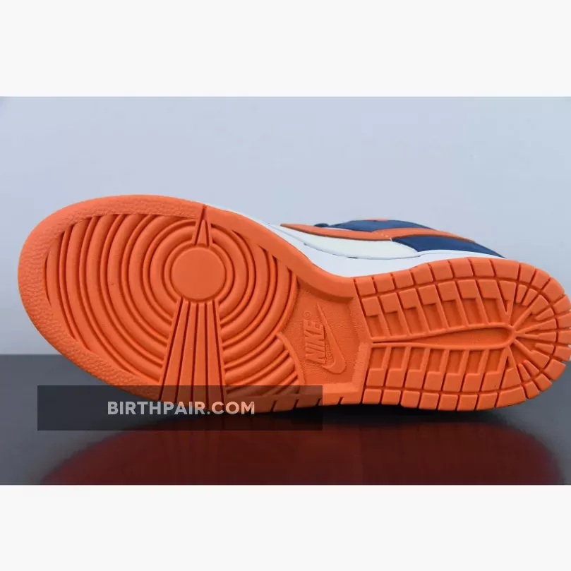 Nike SB Dunk Low Broncos White/Orange Blaze-Midnight Navy Orange Blaze Dunks