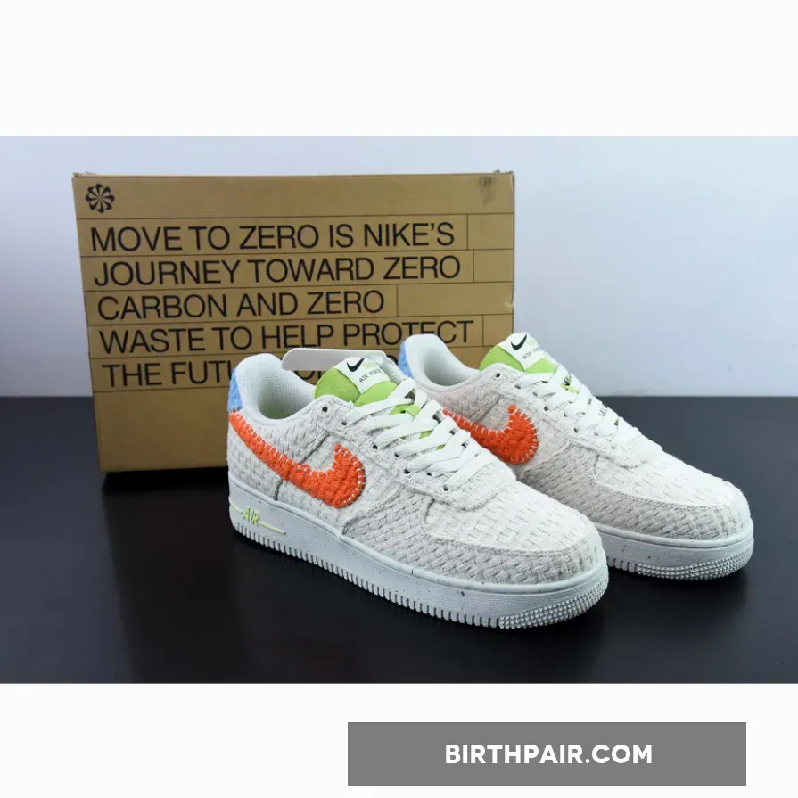 Nike Air Force 1 'Hemp' Phantom/Sail-Blue-Team Orange DV2112-001 Hemp Nikes