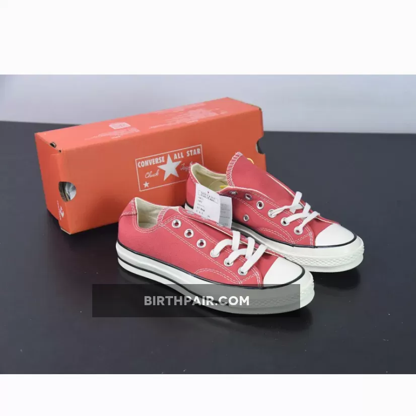 Converse Chuck 70 Vintage Low Canvas Rhubarb Pie/Egret/Black / chuck vintage canvas