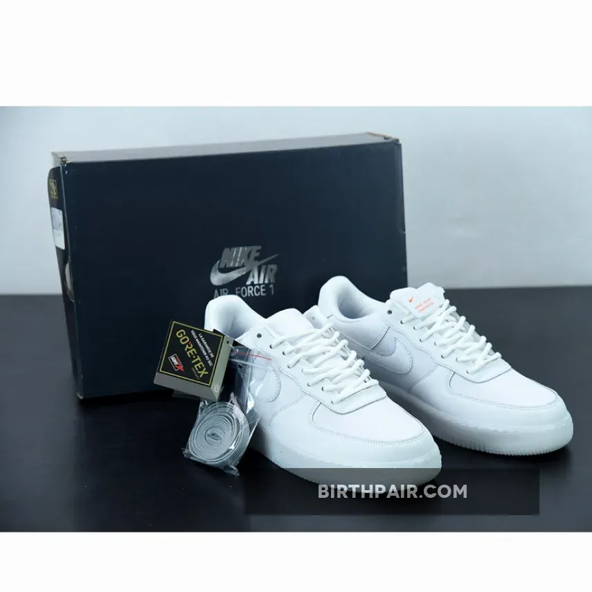 Nike Air Force 1 Low Gore-Tex White Blue DJ7968-100 nike gore tex white