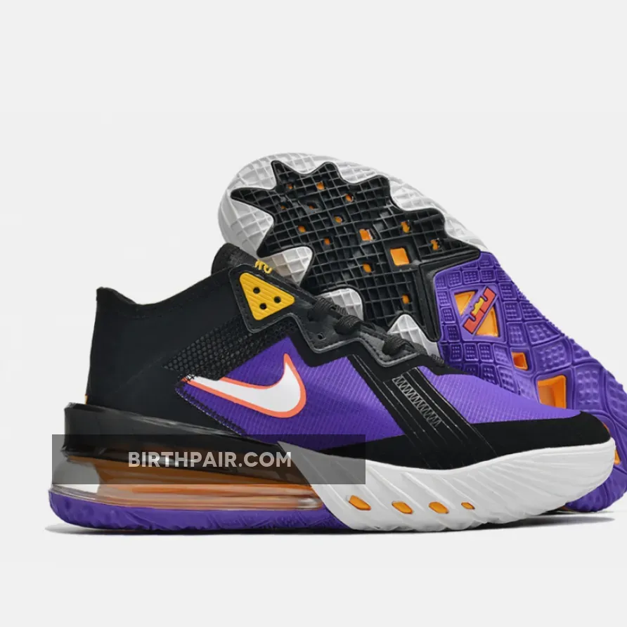 Lebron 18 Purple / Nike LeBron 18 Low 'ACG' Black/White-Fierce Purple-Racer Blue