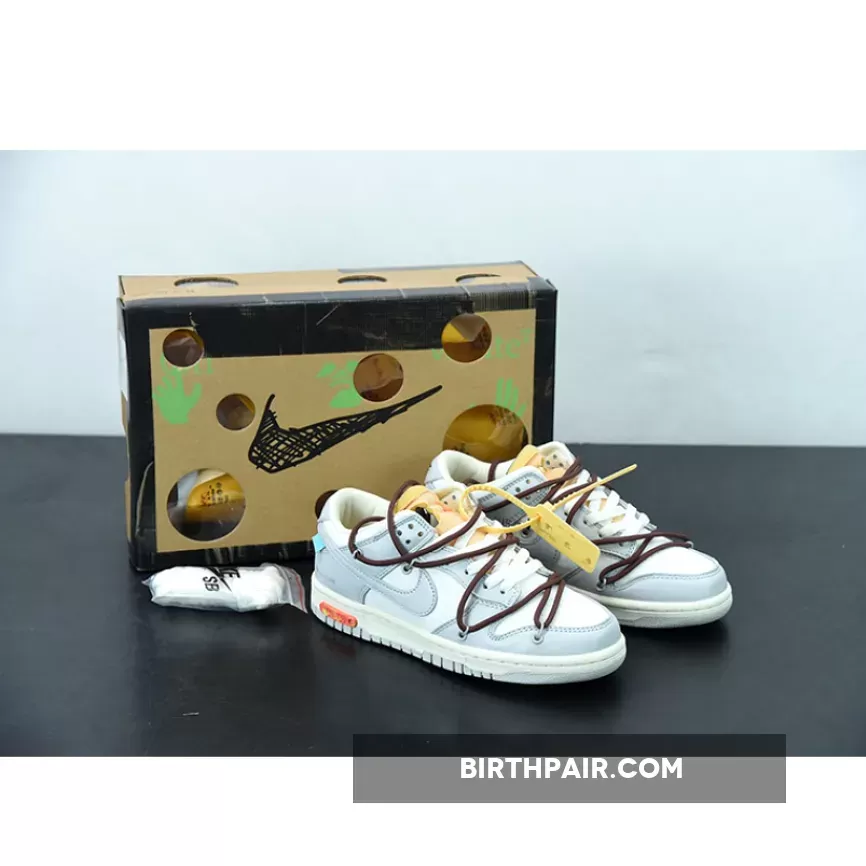 Nike Dunk Off White 50 / Off-White x Nike Dunk Low 'Lot 46 of 50' Sail/Grey/Brown
