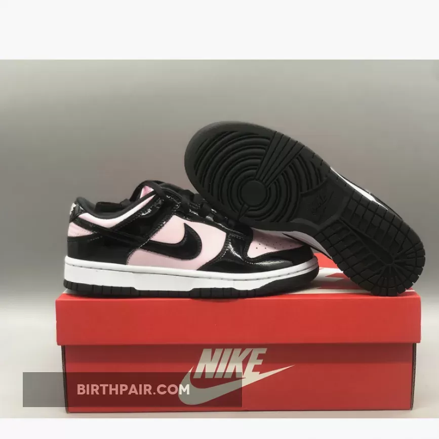 Nike Dunk Low Pink Black Patent DJ9955-600 / dunks pink foam