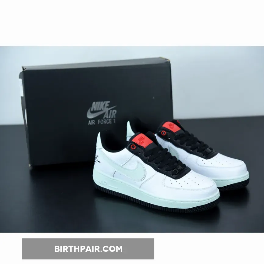Da8482-200 Nike Air Force 1 Low 'Milky Stork' White/Photon Dust/Black/Chile Red DA8482-100