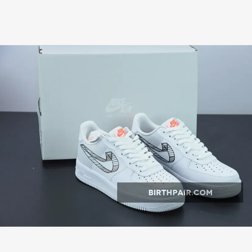 Nike 3d Swoosh / Nike Air Force 1 Low '3D Swoosh' White Black