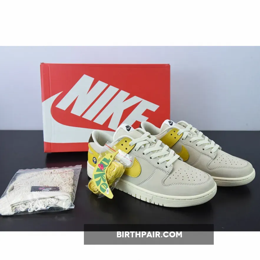 Nike Dunk Low 'Banana' Coconut Milk/Vivid Sulfur-Cacao Wow - nike dunk disrupt coconut milk