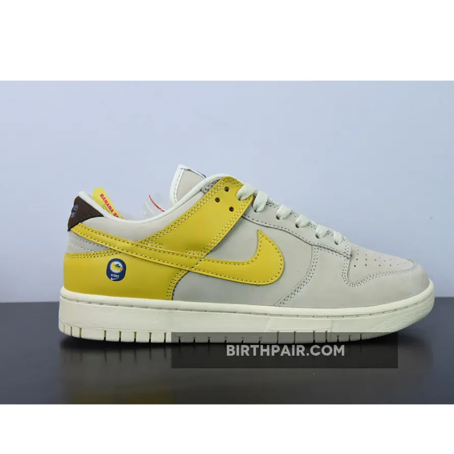 Banana Dunks Low, Nike Dunk Low Banana Coconut Milk/Vivid Sulfur-Cacao Wow