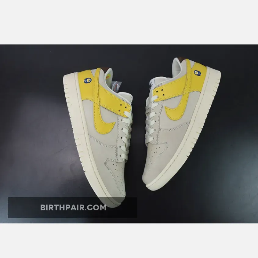Banana Dunks Low, Nike Dunk Low Banana Coconut Milk/Vivid Sulfur-Cacao Wow