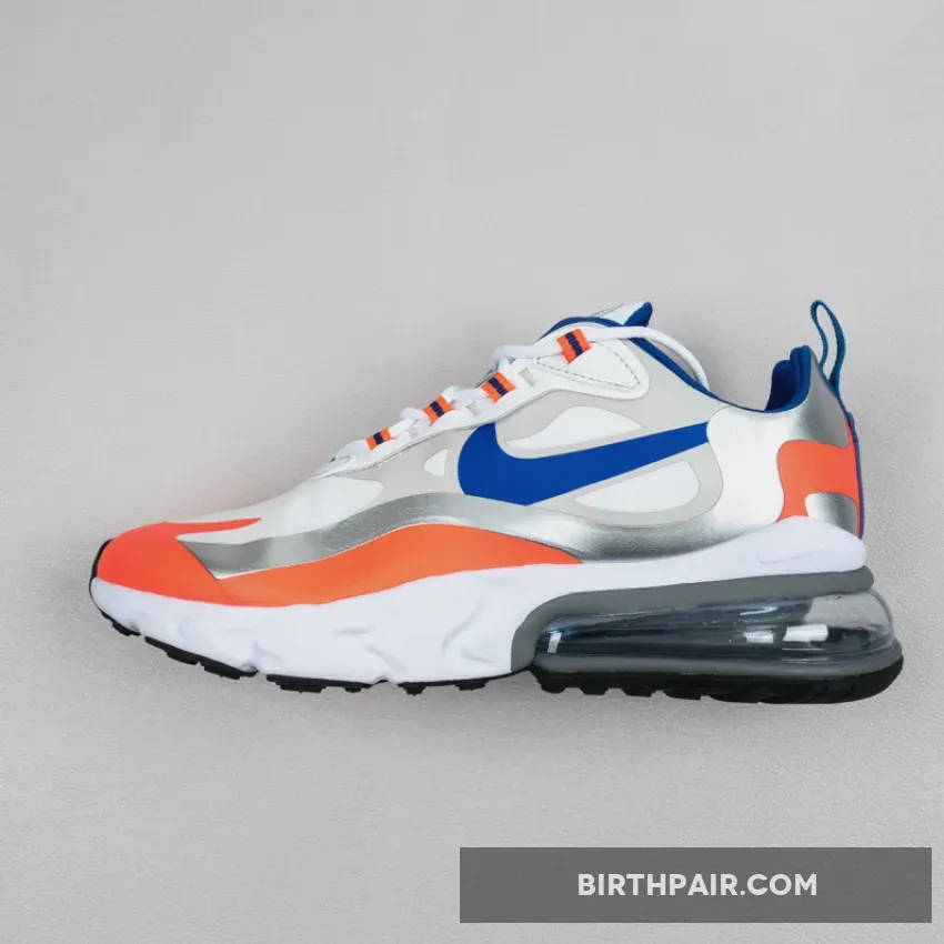 Orange 270 / Nike Air Max 270 React White/Racer Blue/Flash Crimson