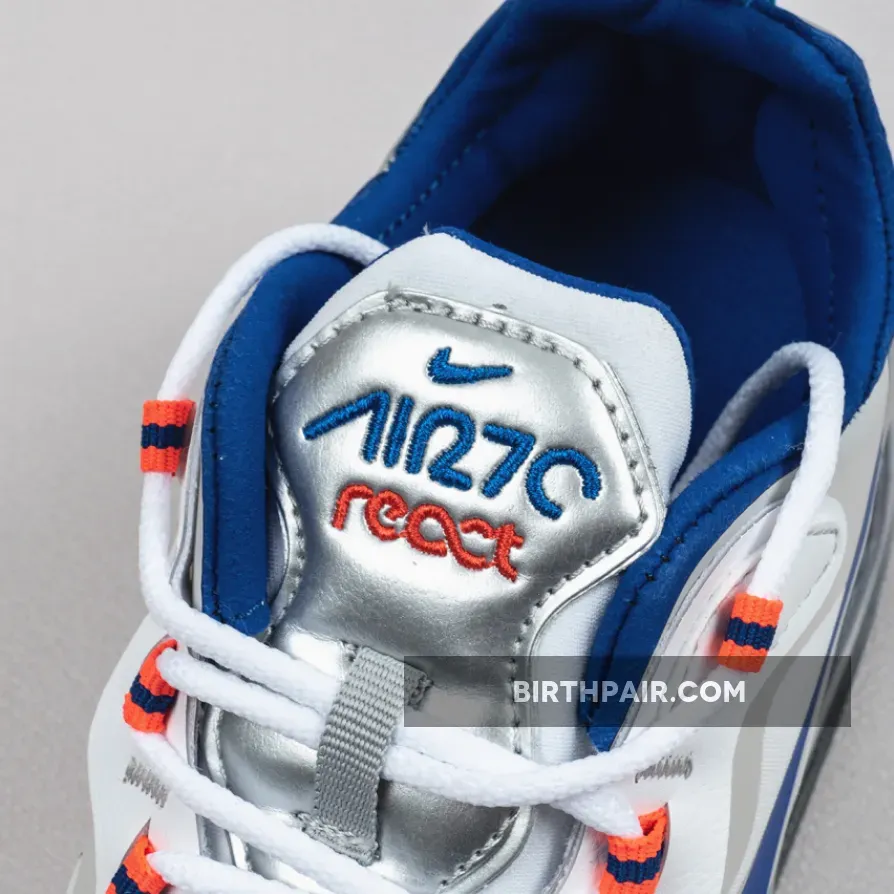 Orange 270 / Nike Air Max 270 React White/Racer Blue/Flash Crimson