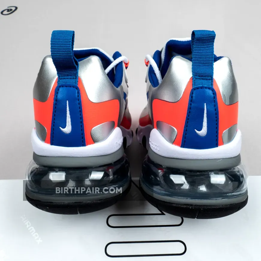 Orange 270 / Nike Air Max 270 React White/Racer Blue/Flash Crimson