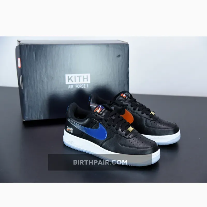 Kith Air Max 1 Kith x Nike Air Force 1 Low NYC Black Team Orange WMNS