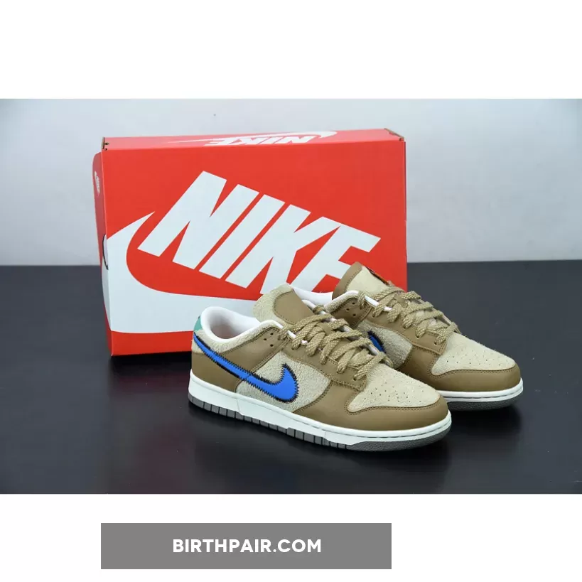size? x Nike Dunk Low Dark Driftwood/Photo Blue-Rattan DO6712-200 / nike dunk brown/sand