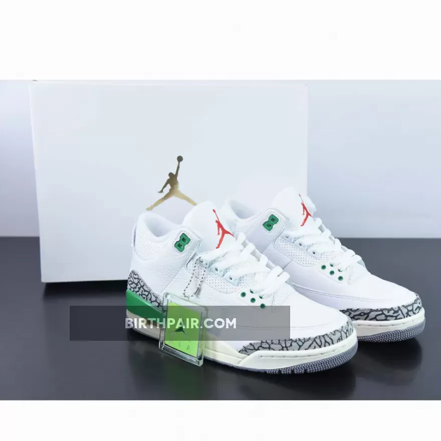 Air Jordan 3 White/Red-Lucky Green-Cement Grey / Jordan 3 Lucky Green Release Date