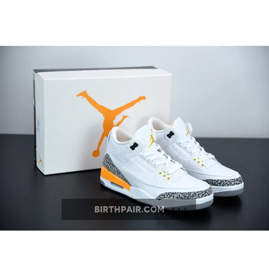 Jordan 3s Yellow Air Jordan 3 Laser Orange CK9246-108