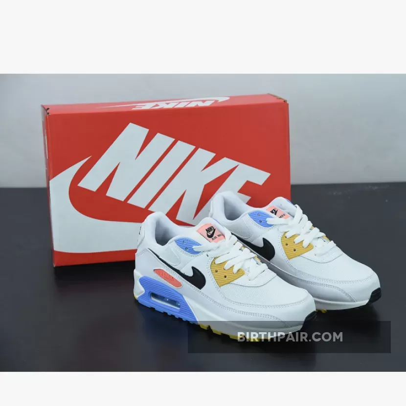 Nike Air Max 90 Pure Platinum/Solar Flare CZ3950-100 - Color Street Solar Flare