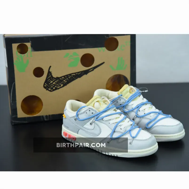 Off-White x Nike Dunk Low White Grey Lot 4 / Off White Dunks Lot 4 DM1602-113