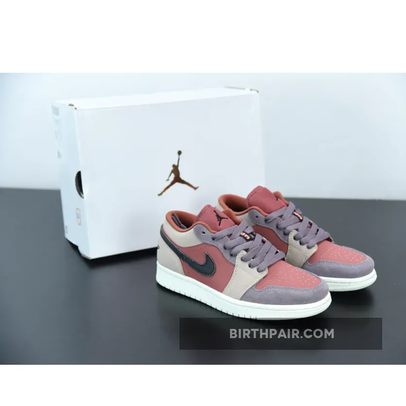 Air Jordan 1 Low Canyon Rust/Black-Purple Smoke / Purple Smoke Jordan 1