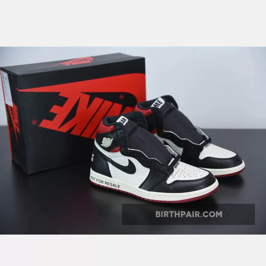 Air Jordan 1 Retro High OG NRG 'No L's' Pack Sail/Black-Varsity Red 861428-106 / Jordan No Photo