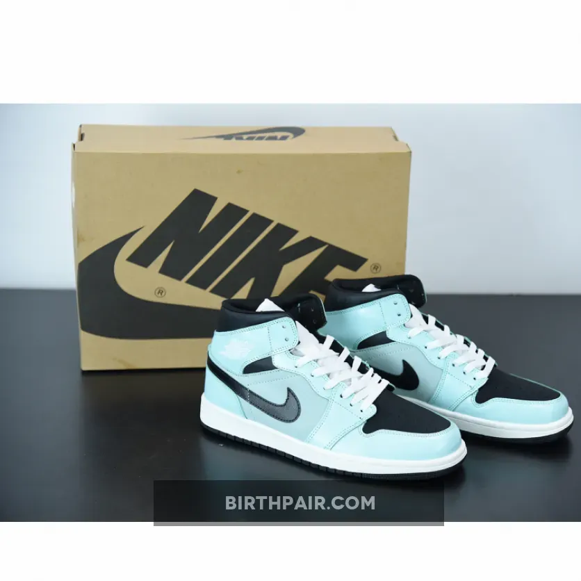 Air Jordan 1 Mid Mint Green Black / Mint Green Jordan 1 High