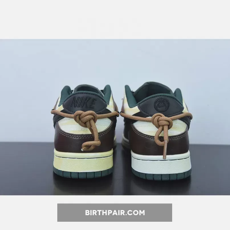 Custom Nike SB Dunk Low Black/White-Dark Mocha - mocha sail dunk low