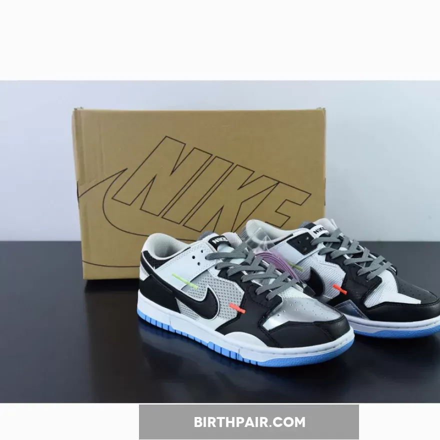 Nike Dunk Low Scrap Mismatch Black/White Mismatched Nike Dunks