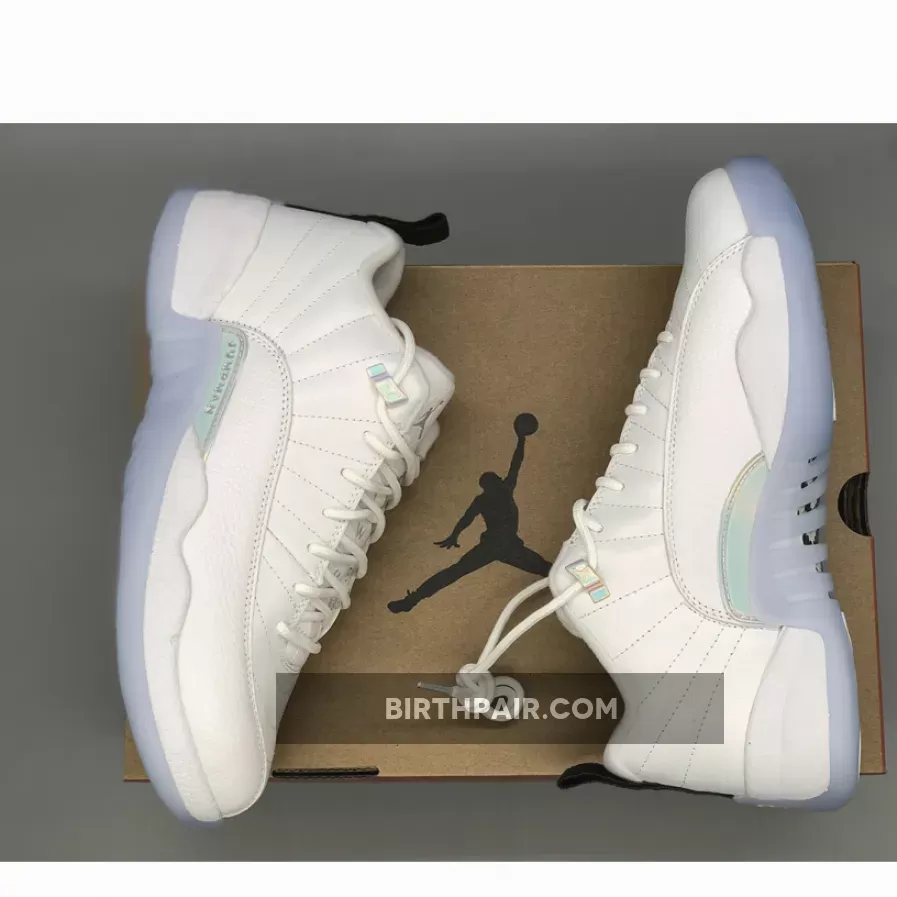 Air Jordan 12 Low 'Easter' White/White-Multi-Color Jordan 12s Low Top