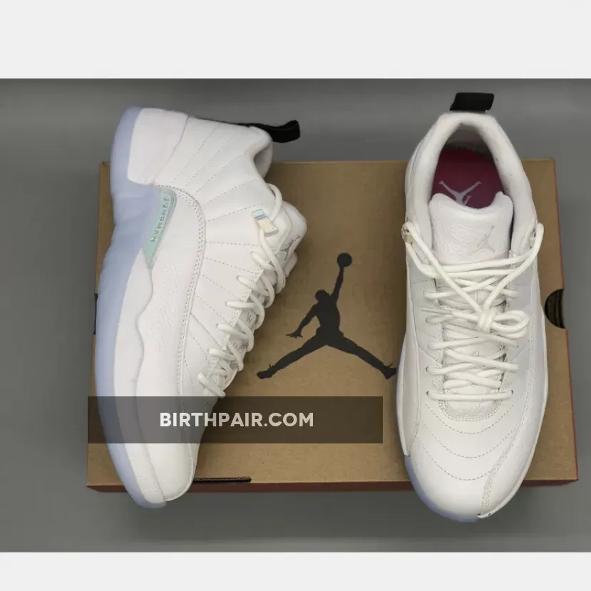 Air Jordan 12 Low 'Easter' White/White-Multi-Color Jordan 12s Low Top