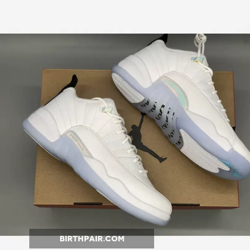 Air Jordan 12 Low 'Easter' White/White-Multi-Color Jordan 12s Low Top