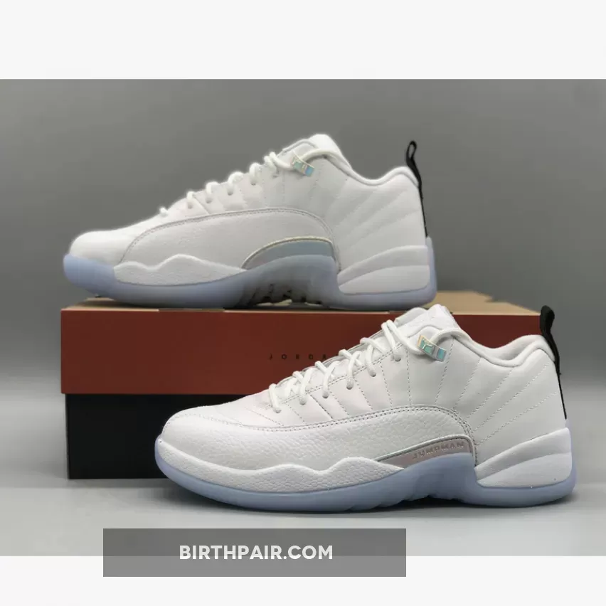 Air Jordan 12 Low 'Easter' White/White-Multi-Color Jordan 12s Low Top